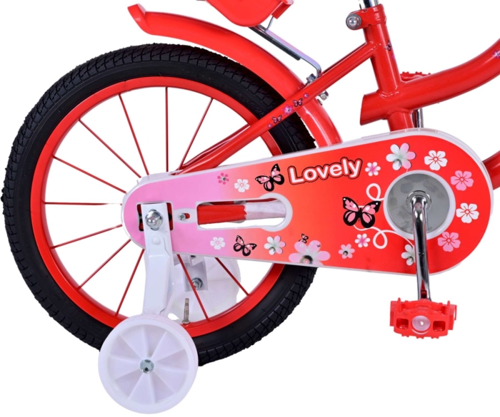 Volare Lovely Kinderfiets - Meisjes - 16 inch - Rood Wit - Afbeelding 3