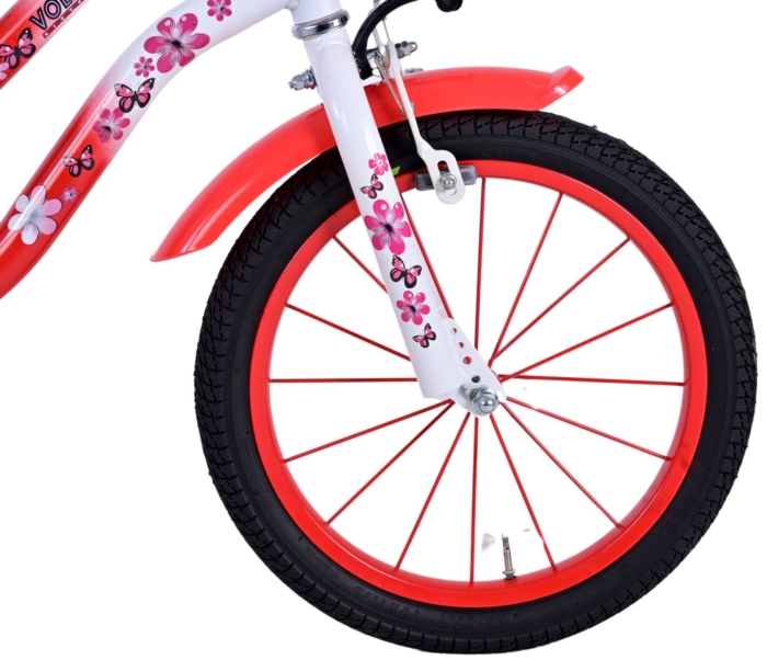 Volare Lovely Kinderfiets - Meisjes - 16 inch - Rood Wit - Afbeelding 4