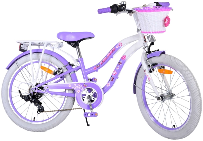 Volare Lovely Kinderfiets - Meisjes - 20 inch - Paars - 7 versnellingen - Afbeelding 2