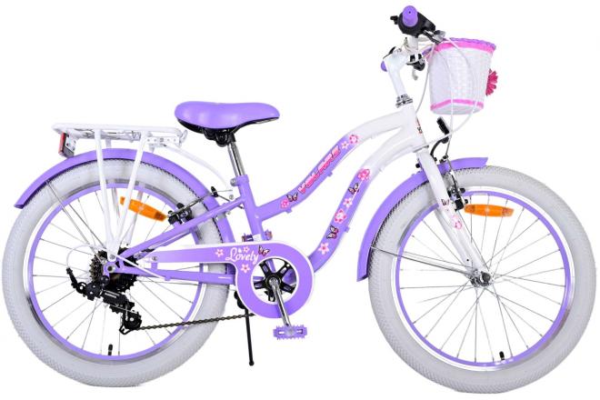 Volare Lovely Kinderfiets - Meisjes - 20 inch - Paars - 7 versnellingen