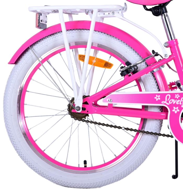 Volare Lovely Kinderfiets - Meisjes - 20 inch - Roze - Twee handremmen - Afbeelding 4