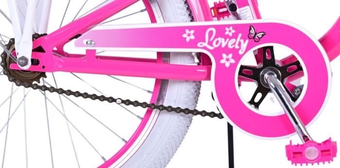 Volare Lovely Kinderfiets - Meisjes - 20 inch - Roze - Twee handremmen - Afbeelding 6