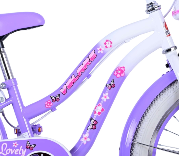 Volare Lovely Kinderfiets - Meisjes - 20 inch - Paars - Twee handremmen - Afbeelding 7