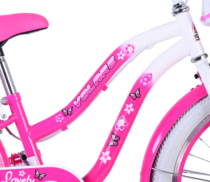 Volare Lovely Kinderfiets - Meisjes - 20 inch - Roze - Twee handremmen - Afbeelding 7