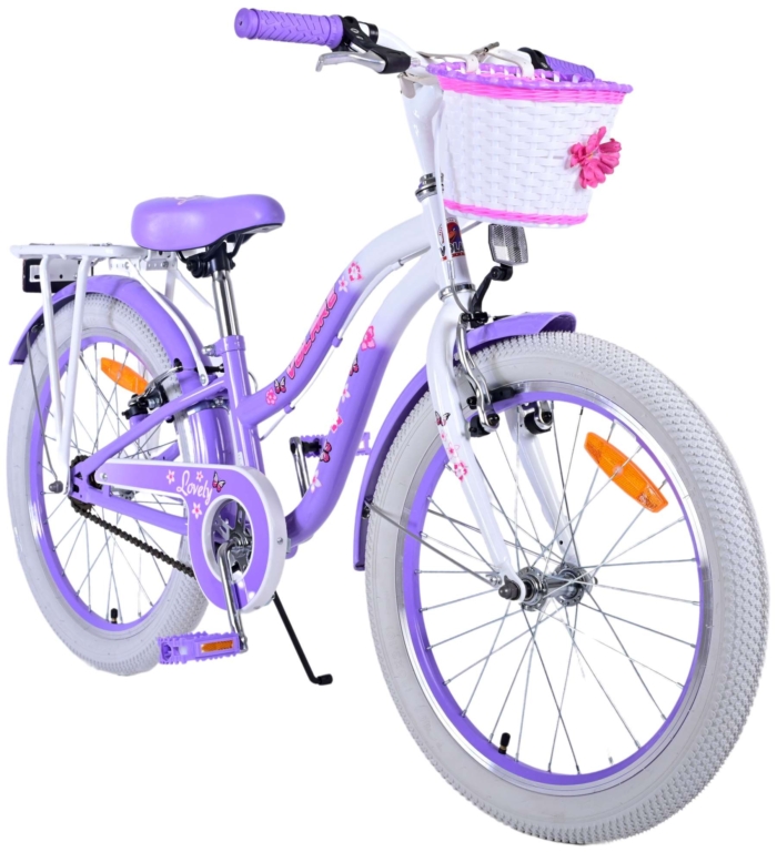 Volare Lovely Kinderfiets - Meisjes - 20 inch - Paars - Twee handremmen - Afbeelding 10