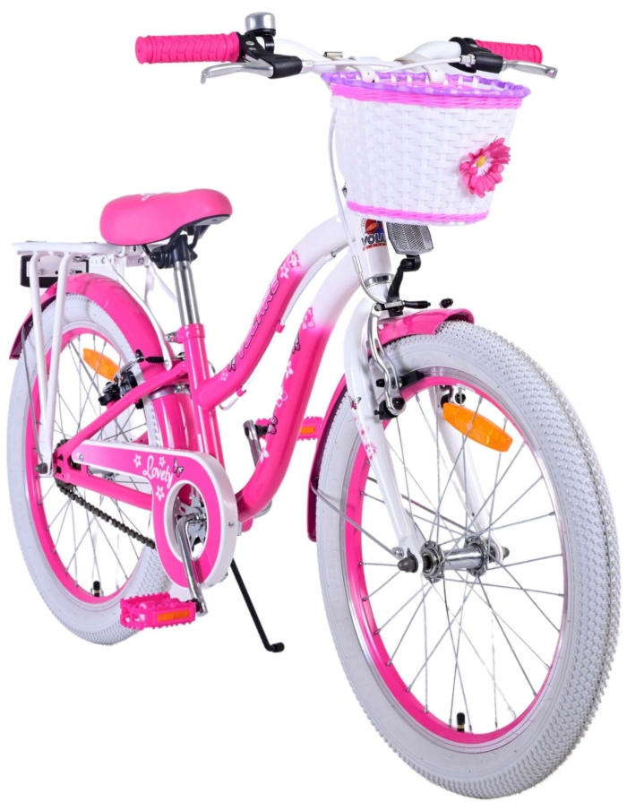 Volare Lovely Kinderfiets - Meisjes - 20 inch - Roze - Twee handremmen - Afbeelding 10