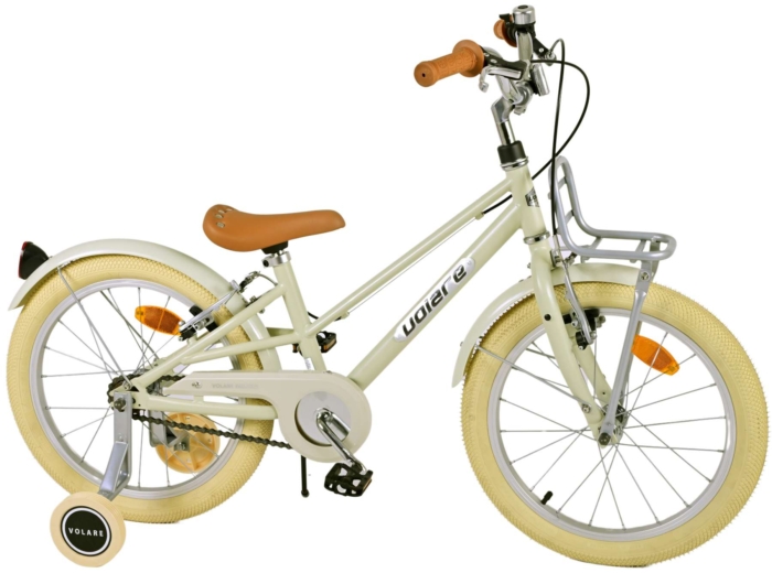 Volare Melody Kinderfiets - Meisjes - 18 inch - Zand - Twee handremmen - Afbeelding 2