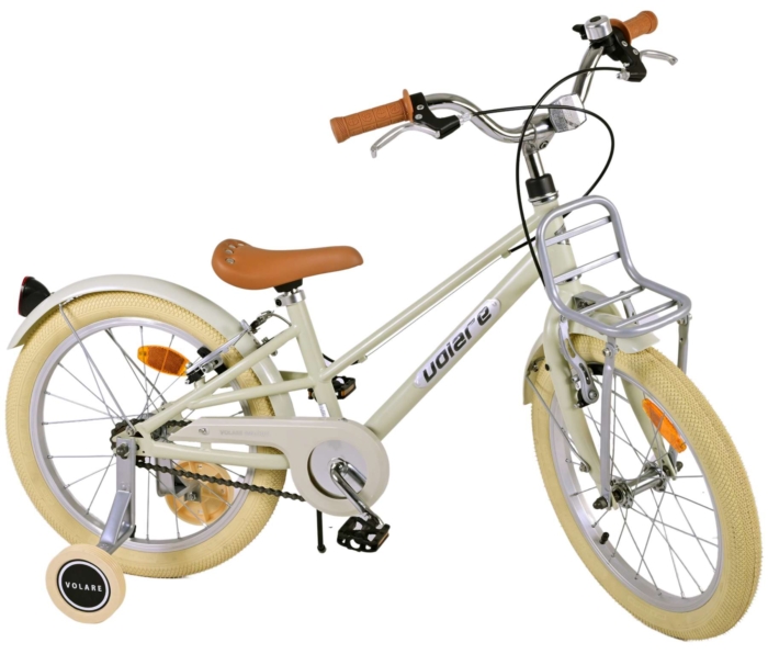 Volare Melody Kinderfiets - Meisjes - 18 inch - Zand - Twee handremmen - Afbeelding 3