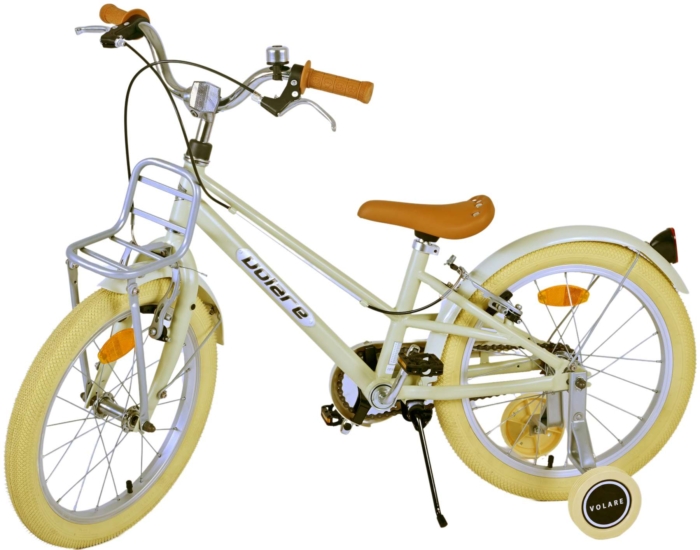 Volare Melody Kinderfiets - Meisjes - 18 inch - Zand - Twee handremmen - Afbeelding 15