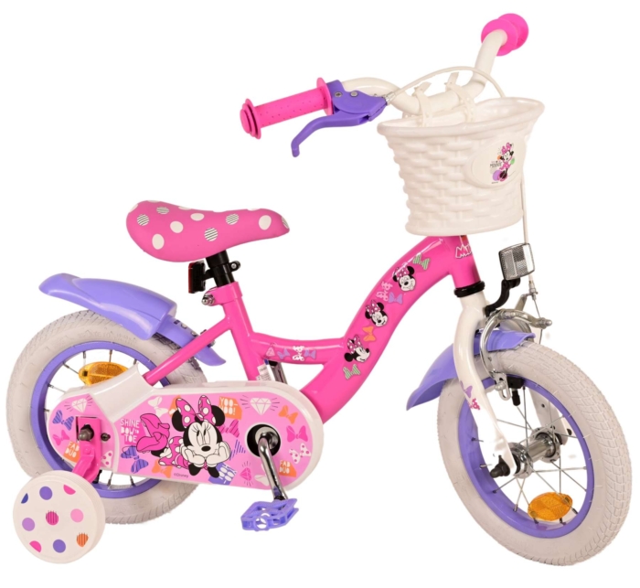 Minnie Cutest Ever! Kinderfiets - Meisjes - 12 inch - Roze - Afbeelding 2