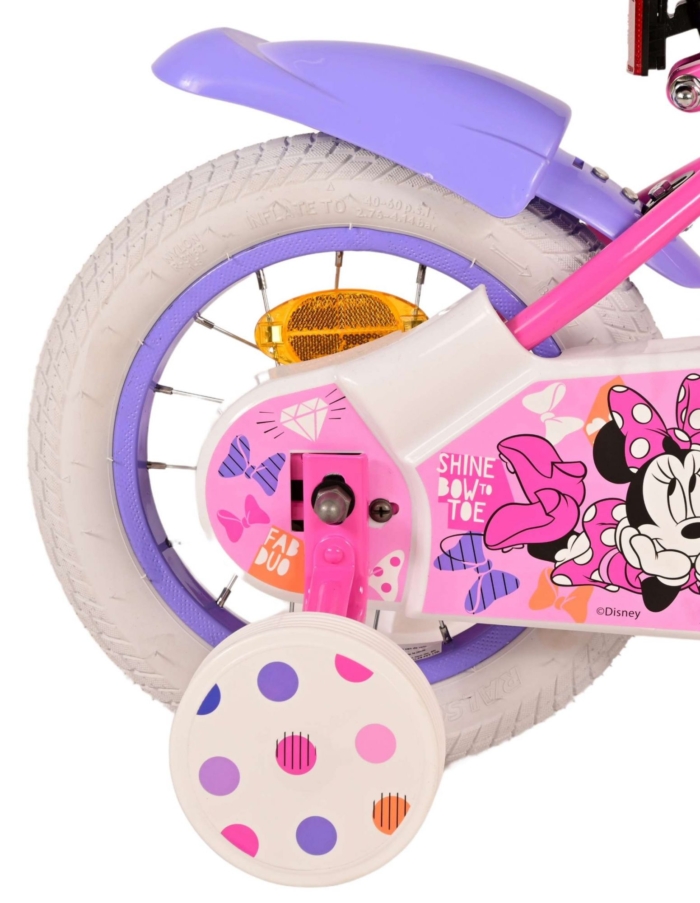 Minnie Cutest Ever! Kinderfiets - Meisjes - 12 inch - Roze - Afbeelding 3