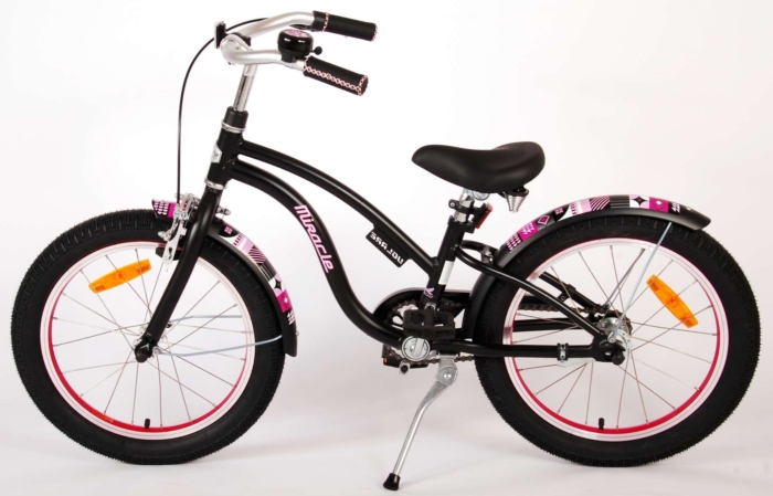 Volare Miracle Cruiser Kinderfiets - Meisjes - 18 inch - Mat Zwart - Prime Collection - Afbeelding 13