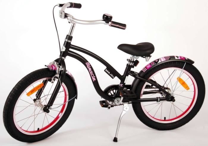 Volare Miracle Cruiser Kinderfiets - Meisjes - 18 inch - Mat Zwart - Prime Collection - Afbeelding 14