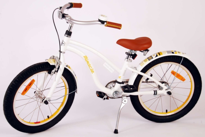 Volare Miracle Cruiser Kinderfiets - Meisjes - 18 inch - Wit - Prime Collection - Afbeelding 14