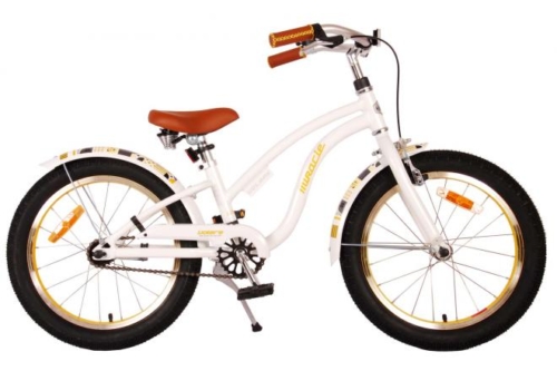 Volare Miracle Cruiser Kinderfiets - Meisjes - 18 inch - Wit - Prime Collection