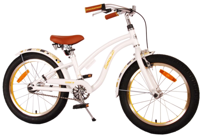 Volare Miracle Cruiser Kinderfiets - Meisjes - 18 inch - Wit - Prime Collection - Afbeelding 2