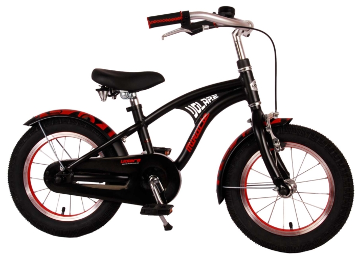 Volare Miracle Cruiser Kinderfiets - Jongens - 14 inch - Mat Zwart - Prime Collection - Afbeelding 2