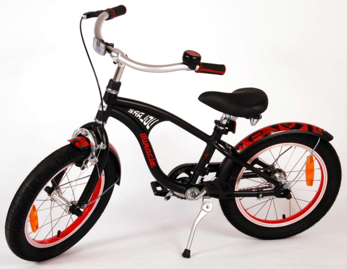 Volare Miracle Cruiser Kinderfiets - Jongens - 16 inch - Mat Zwart - Prime Collection - Afbeelding 14