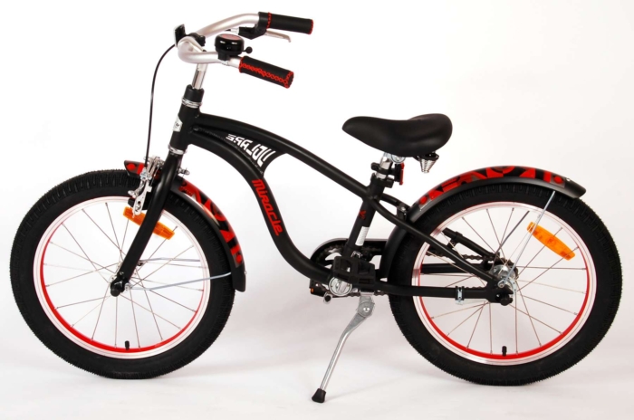 Volare Miracle Cruiser Kinderfiets - Jongens - 18 inch - Mat Zwart - Prime Collection - Afbeelding 13