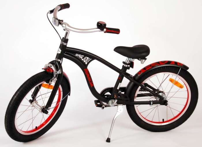 Volare Miracle Cruiser Kinderfiets - Jongens - 18 inch - Mat Zwart - Prime Collection - Afbeelding 14