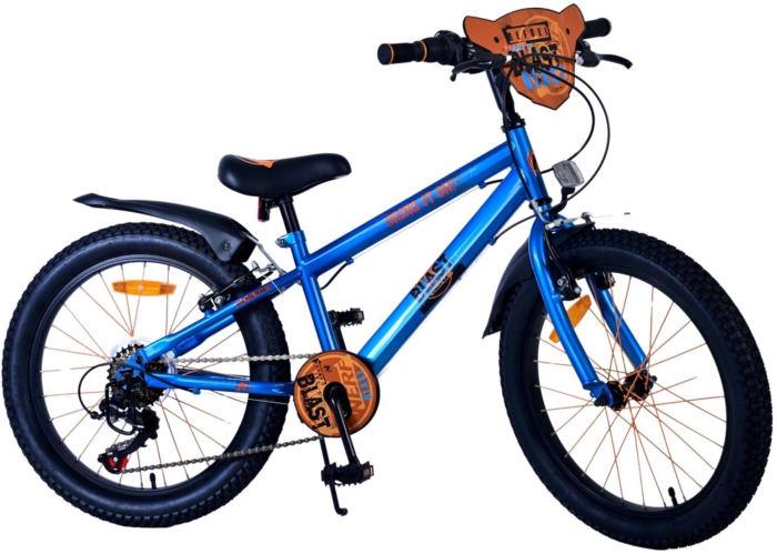 NERF Kinderfiets - Jongens - 20 inch - Satijn Blauw - 6 Speed - Afbeelding 10