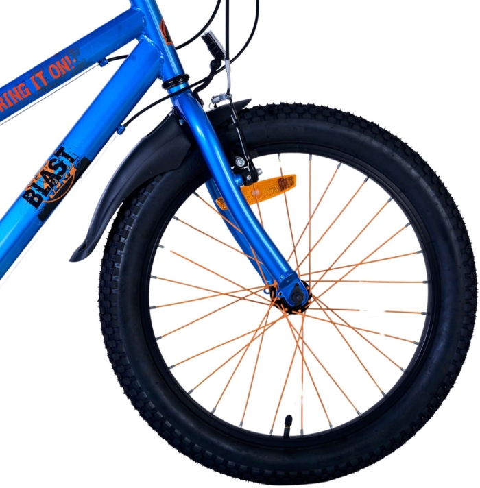 NERF Kinderfiets - Jongens - 20 inch - Satijn Blauw - 6 Speed - Afbeelding 2