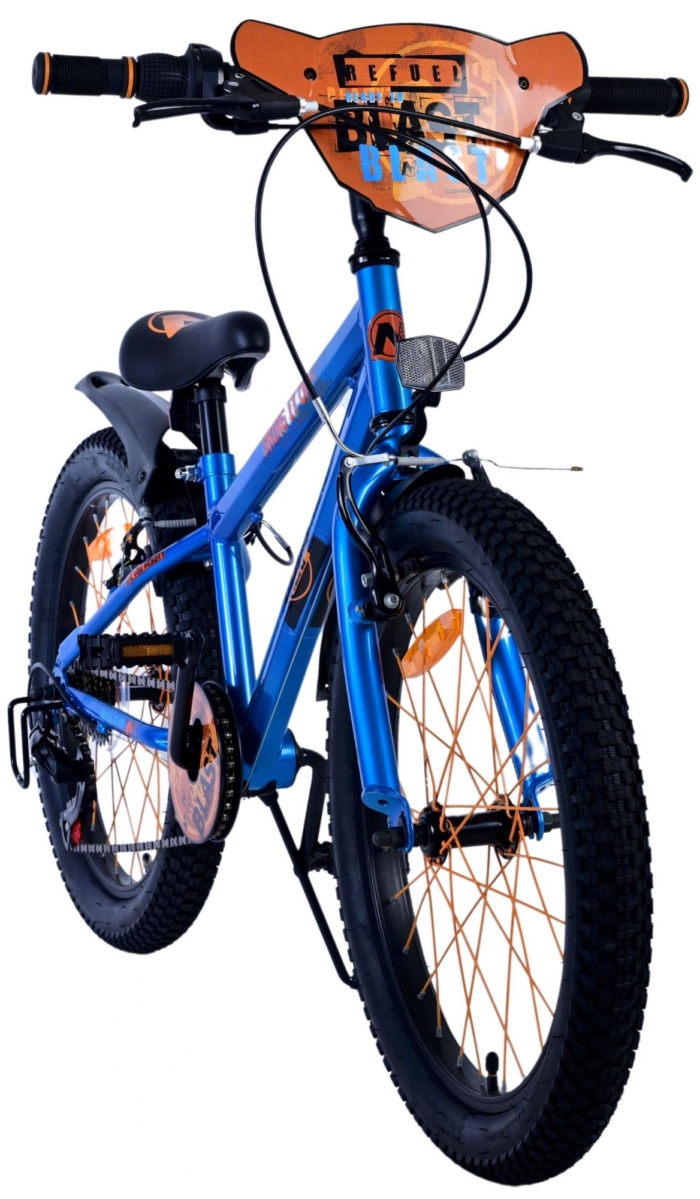 NERF Kinderfiets - Jongens - 20 inch - Satijn Blauw - 6 Speed - Afbeelding 5