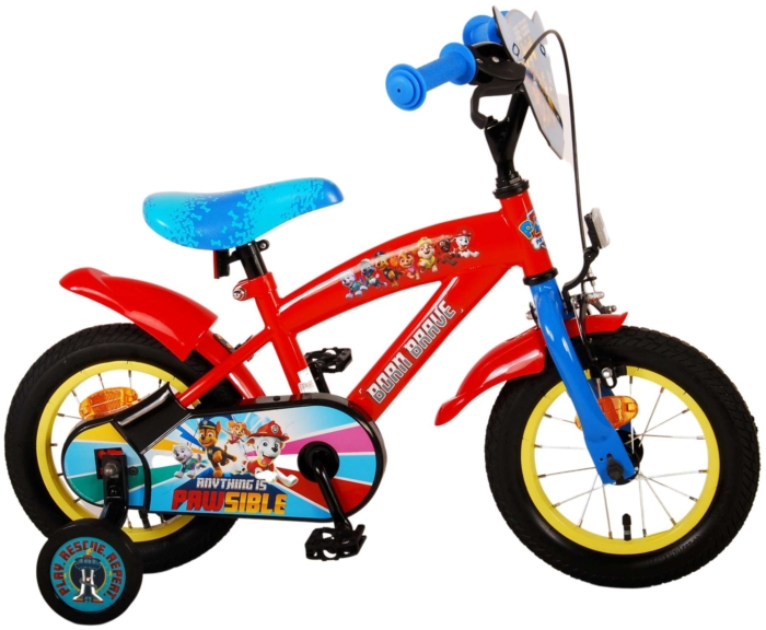 Paw Patrol Kinderfiets - Jongens - 12 inch - Rood/Blauw - Afbeelding 2