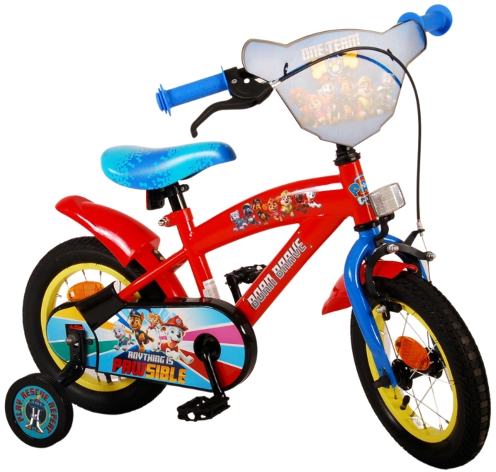 Paw Patrol Kinderfiets - Jongens - 12 inch - Rood/Blauw - Afbeelding 3