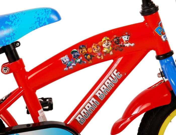 Paw Patrol Kinderfiets - Jongens - 12 inch - Rood/Blauw - Afbeelding 7