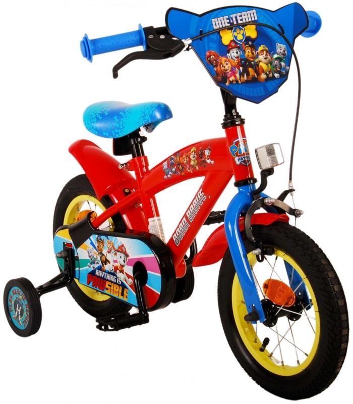 Paw Patrol Kinderfiets - Jongens - 12 inch - Rood/Blauw - Afbeelding 10