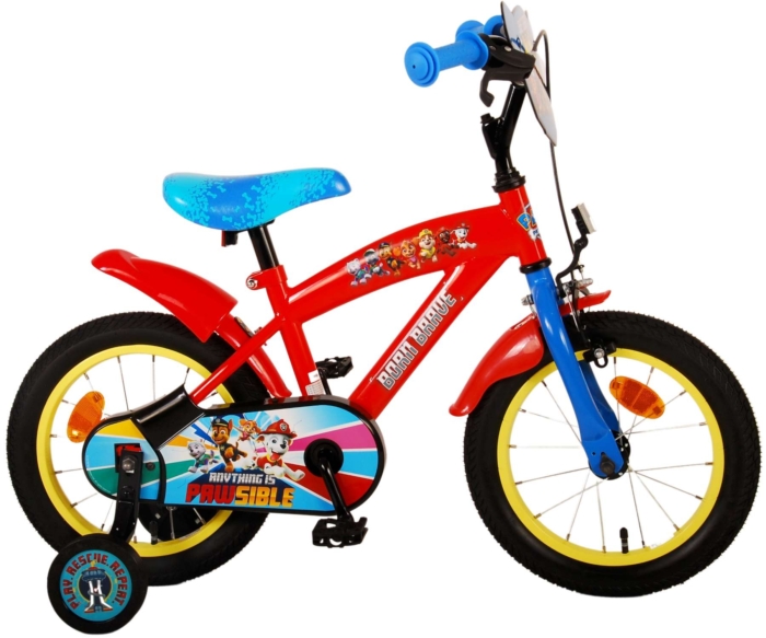 Paw Patrol Kinderfiets - Jongens - 14 inch - Rood/Blauw - Afbeelding 2