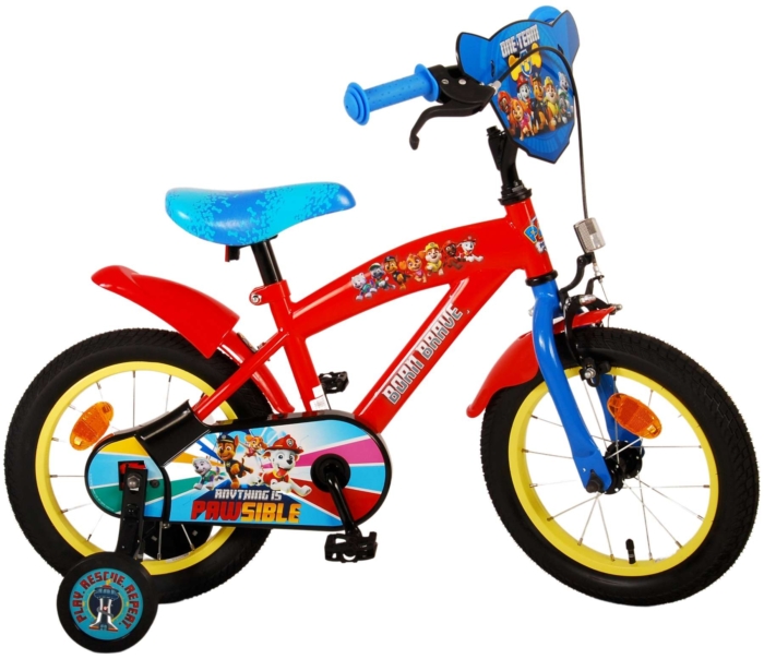 Paw Patrol Kinderfiets - Jongens - 14 inch - Rood/Blauw - Afbeelding 3