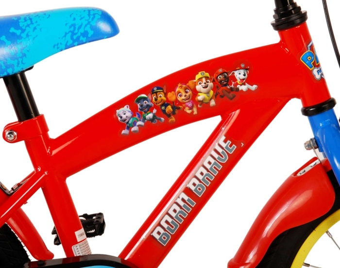 Paw Patrol Kinderfiets - Jongens - 14 inch - Rood/Blauw - Afbeelding 7