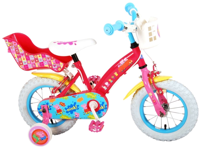 Peppa Pig Kinderfiets - Meisjes - 12 inch - Roze - Twee handremmen - Afbeelding 2