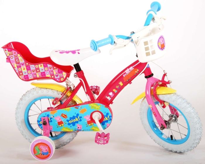 Peppa Pig Kinderfiets - Meisjes - 12 inch - Roze - Twee handremmen - Afbeelding 3