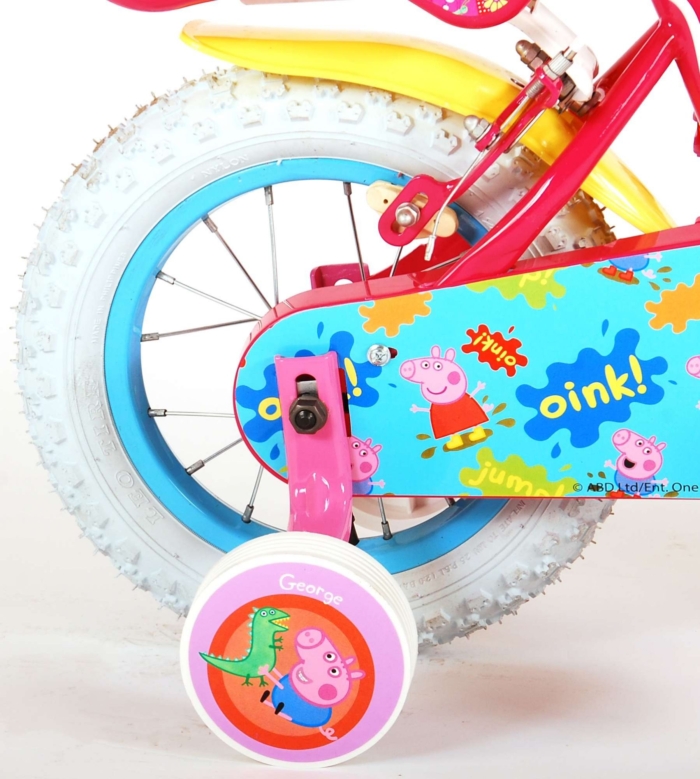 Peppa Pig Kinderfiets - Meisjes - 12 inch - Roze - Twee handremmen - Afbeelding 4