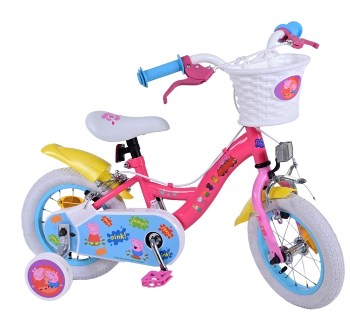 Peppa Pig Kinderfiets - Meisjes - 12 inch - Roze - Twee handremmen - Afbeelding 2