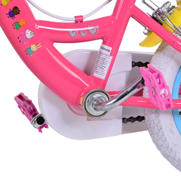 Peppa Pig Kinderfiets - Meisjes - 12 inch - Roze - Twee handremmen - Afbeelding 10