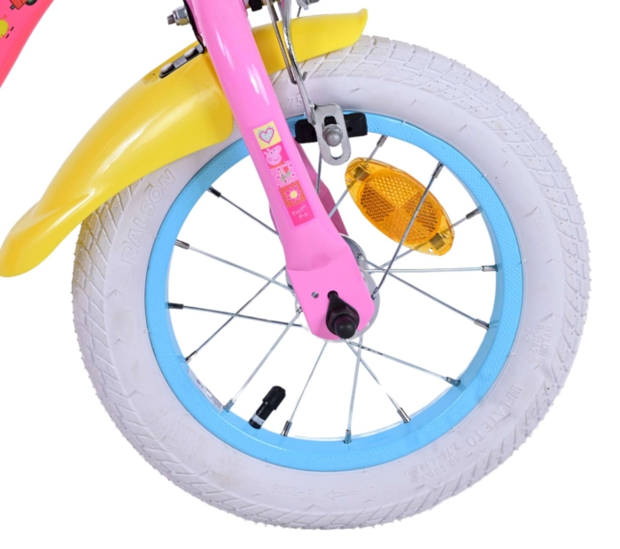 Peppa Pig Kinderfiets - Meisjes - 12 inch - Roze - Twee handremmen - Afbeelding 4