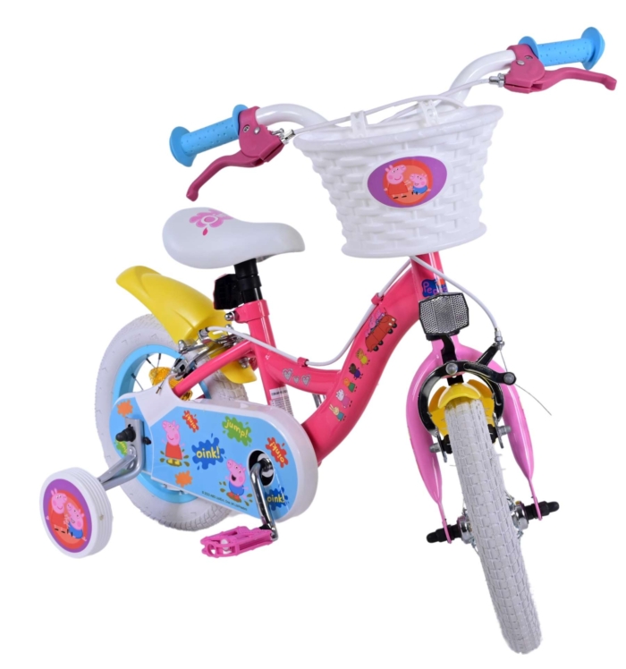 Peppa Pig Kinderfiets - Meisjes - 12 inch - Roze - Twee handremmen - Afbeelding 6