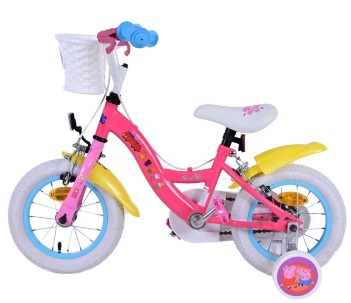 Peppa Pig Kinderfiets - Meisjes - 12 inch - Roze - Twee handremmen - Afbeelding 8