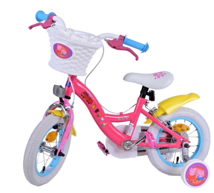 Peppa Pig Kinderfiets - Meisjes - 12 inch - Roze - Twee handremmen - Afbeelding 9