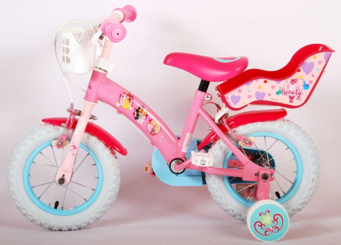 Disney Princess Kinderfiets - Meisjes - 12 inch - Roze - Twee Handremmen - Afbeelding 13