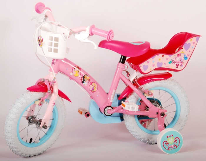 Disney Princess Kinderfiets - Meisjes - 12 inch - Roze - Twee Handremmen - Afbeelding 14