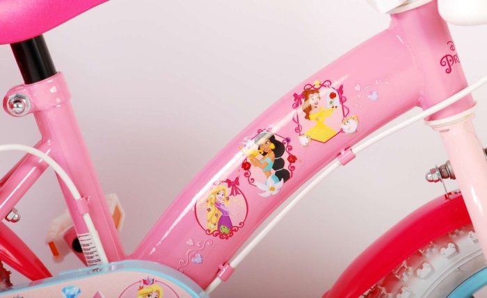 Disney Princess Kinderfiets - Meisjes - 12 inch - Roze - Twee Handremmen - Afbeelding 7