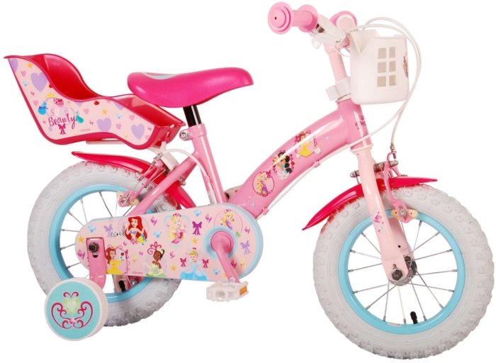 Disney Princess Kinderfiets - Meisjes - 12 inch - Roze - Twee Handremmen - Afbeelding 2