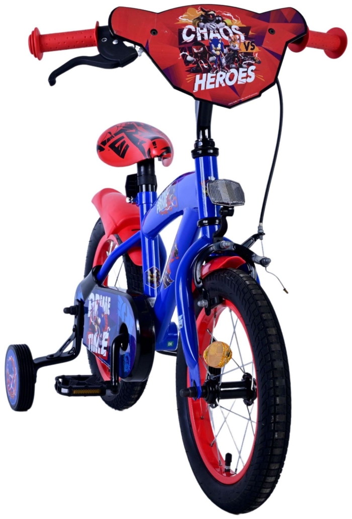 Sonic Prime Kinderfiets - Jongens - 14 inch - Blauw Rood - Afbeelding 6