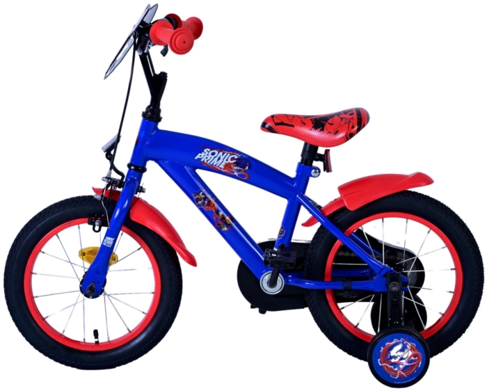 Sonic Prime Kinderfiets - Jongens - 14 inch - Blauw Rood - Afbeelding 8