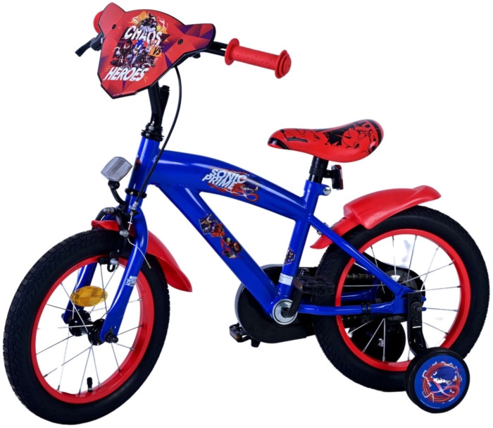 Sonic Prime Kinderfiets - Jongens - 14 inch - Blauw Rood - Afbeelding 9